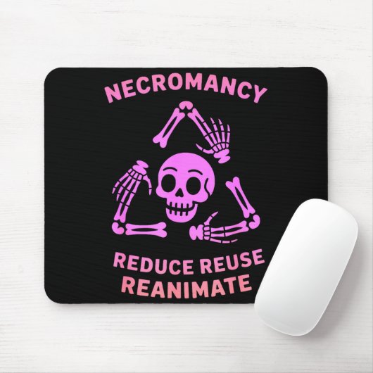 Necromancy Reduce Reuse Reanimate Skeleton Design  Muismat (Met muis)