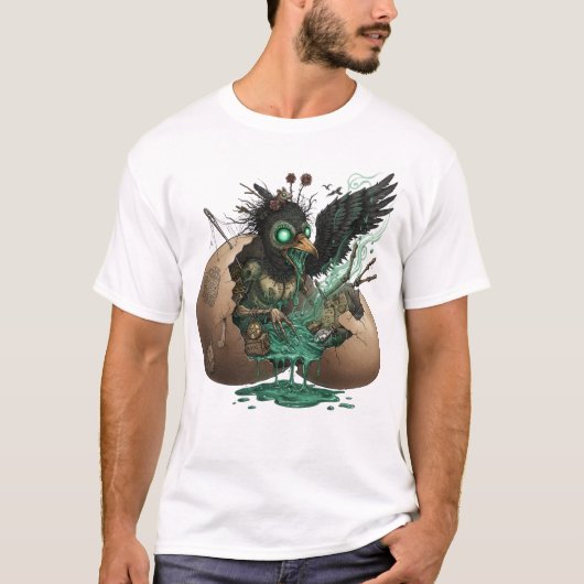 Necromantic Crow Hatchling T-shirt (Voorkant)