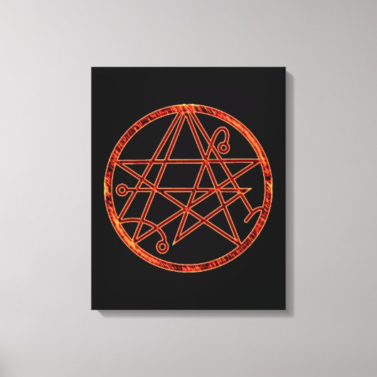 Necronomicon (burning) canvas afdruk (Voorkant)