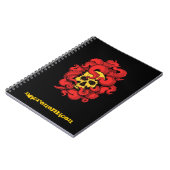 Necronomicon-laptop met schedel en tentakels notitieboek (Linkerzijde)