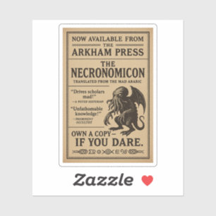 Necronomicon – nu verkrijgbaar bij Arkham Press Sticker