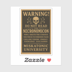 Necronomicon - Voorzorgsmaatregelen Verboden door  Sticker