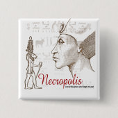 Necropolis Egyptische stad van de dode Button (Voorkant)