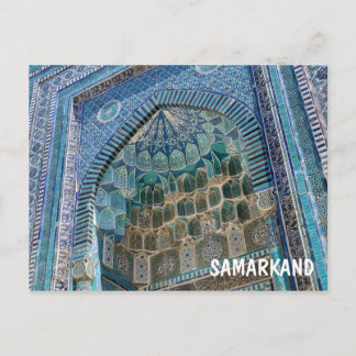 Necropolis van Shah-i-Zinda in Samarkan, Oezbekist Briefkaart