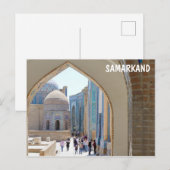 Necropolis van Shah-i-Zinda in Samarkan, Oezbekist Briefkaart (Voorkant / Achterkant)