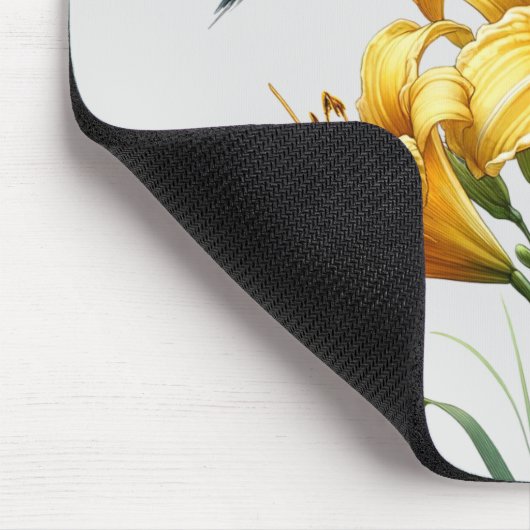 Nectar Blaster: Hummingbird & Lily Mousepad Muismat (Hoek)