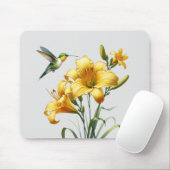 Nectar Blaster: Hummingbird & Lily Mousepad Muismat (Met muis)