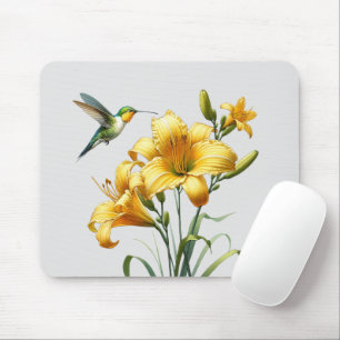 Nectar Blaster: Hummingbird & Lily Mousepad Muismat
