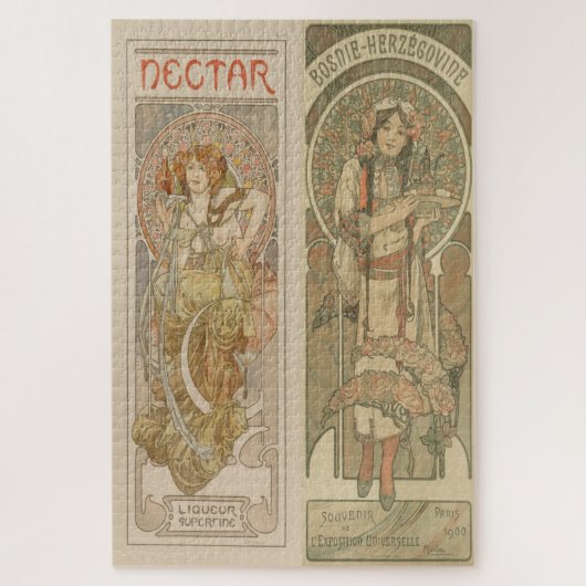 Nectar & Bosnië-Herzegovina – De Kunst van Mucha Legpuzzel (Verticaal)