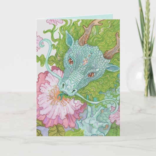 Nectar Dragon Feestdagen Kaart (Voorkant)