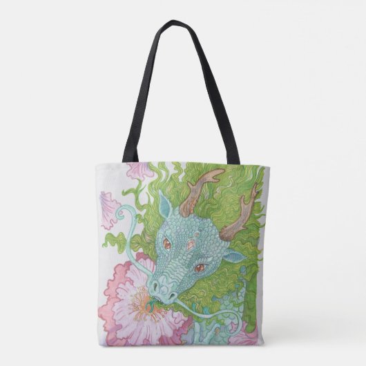 Nectar Dragon Pastel Tote Bag (Achterkant)