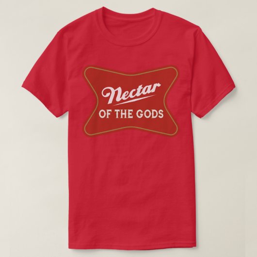 Nectar van de Goden Bierliefhebber Retro T-shirt (Design voorkant)