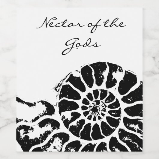 Nectar van de Goden Wijn Etiket (Enkel label)