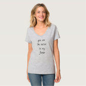 Nectar voor de basale V-Neck T-Shirt van mijn vrou (Voorkant volledig)