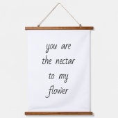 Nectar voor mijn bloemkool hangend wandkleed (Voorkant)