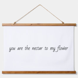 Nectar voor mijn bloemkool hangend wandkleed