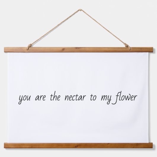 Nectar voor mijn bloemkool hangend wandkleed (Voorkant)