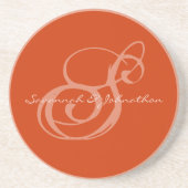 Nectarine Monogram Jubileum Onderzetters (Voorkant)