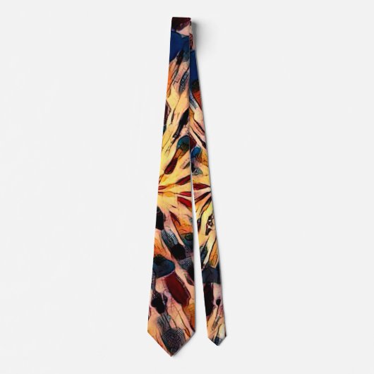 Nectarine Tie Dye Necktie Stropdas (Voorkant)