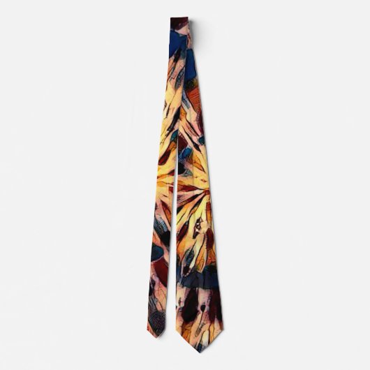 Nectarine Tie Dye Necktie Stropdas (Achterkant)