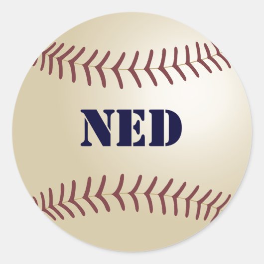 Ned Baseball Sticker / Seal (Voorkant)