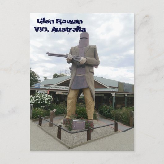 Ned Kelly Briefkaart (Voorkant)