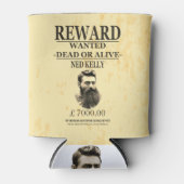 Ned Kelly Bushranger ⚔️ Beroemde Australische Outl Blikjeskoeler (Voorkant)