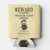 Ned Kelly Bushranger ⚔️ Beroemde Australische Outl Blikjeskoeler (Achterkant)