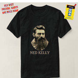 Ned Kelly Bushranger ⚔️ Beroemde Australische Outl T-shirt