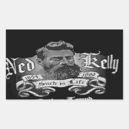 Ned Kelly - Een Australisch Legend Rechthoekige Sticker