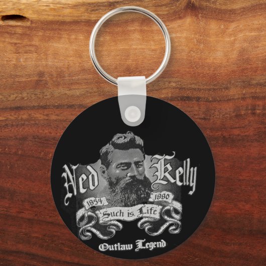 Ned Kelly - Een Australisch Legend Sleutelhanger (Voorkant)