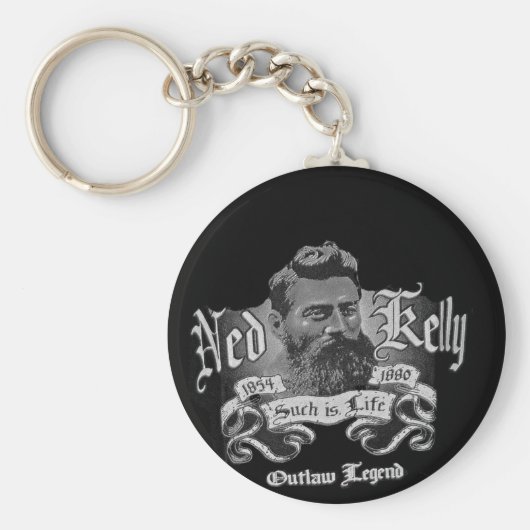 Ned Kelly - Een Australisch Legend Sleutelhanger (Voorkant)