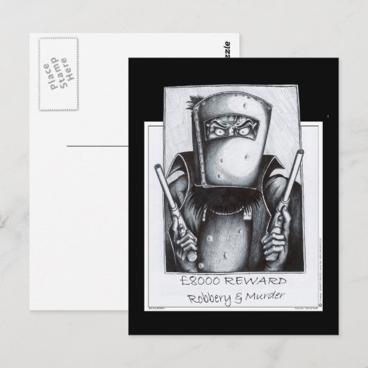 Ned Kelly: Gezocht Briefkaart (Voorkant / Achterkant)