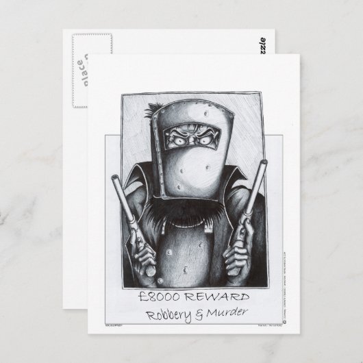 Ned Kelly (Gezocht Poster) Briefkaart (Voorkant / Achterkant)