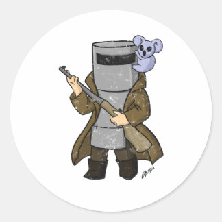 Ned Kelly in nood Ronde Sticker