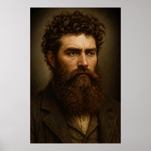 Ned Kelly Portrait Poster (Voorkant)