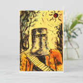 Ned Kelly, Solar Eclipse Feestdagenkaart (Staand voorkant)