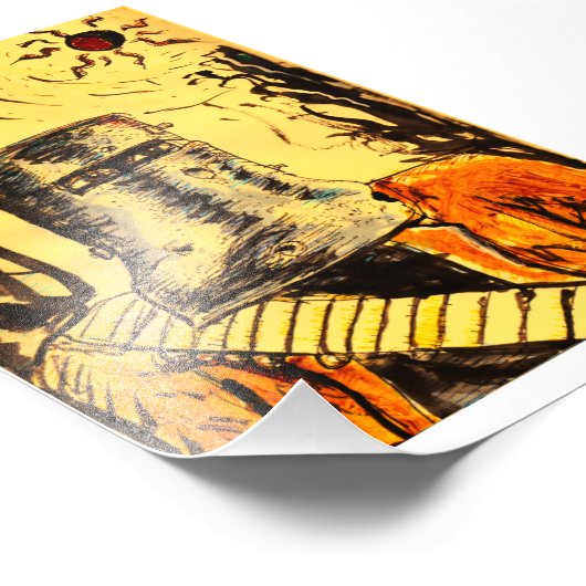 Ned Kelly, Solar Eclipse Foto Afdruk (Hoek)