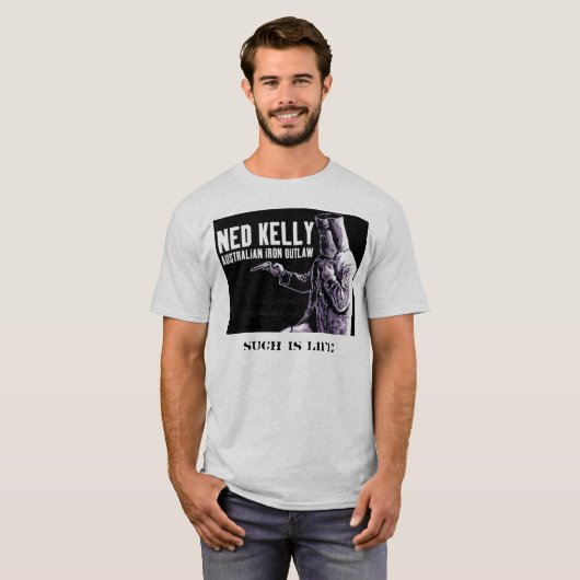 Ned kelly T Shirt (Voorkant volledig)
