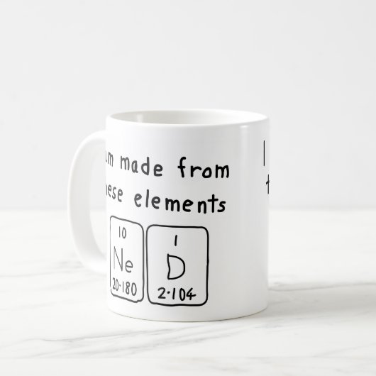 Ned periodieke lijstnaam mok (Voorkant links)