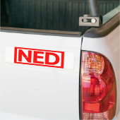 Ned Stamp Bumpersticker (Op Truck)