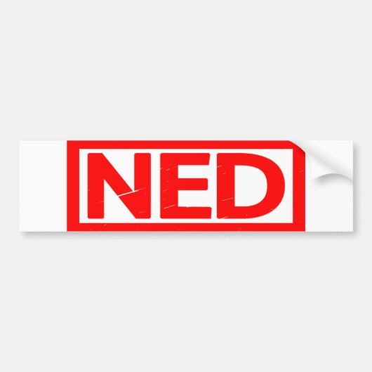 Ned Stamp Bumpersticker (Voorkant)