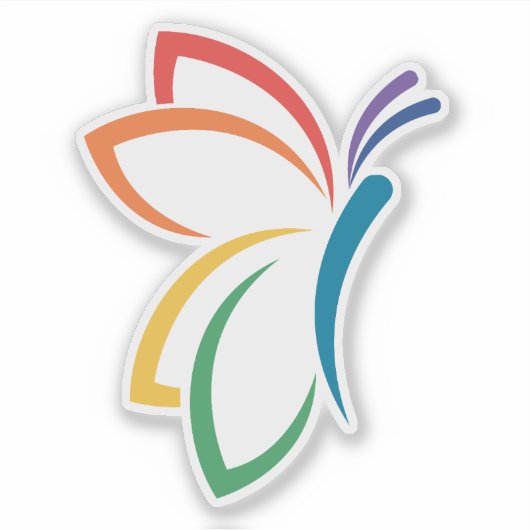 NEDA Butterfly Vinyl Sticker (Voorkant)