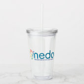 NEDA Logo acryltrommelaar Acryl Drinkbeker (Voorkant)