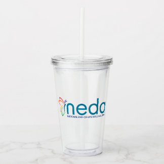 NEDA Logo acryltrommelaar Acryl Drinkbeker