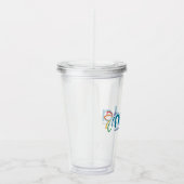 NEDA Logo acryltrommelaar Acryl Drinkbeker (Rechts)