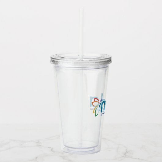 NEDA Logo acryltrommelaar Acryl Drinkbeker (Rechts)