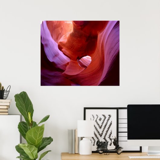 Neder Antelope Canyon Poster (Thuiskantoor)