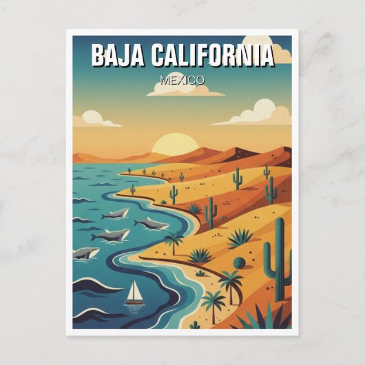 Neder-Californië Briefkaart (Voorkant)