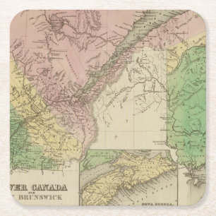 Neder-Canada en New Brunswick Kartonnen Onderzetters